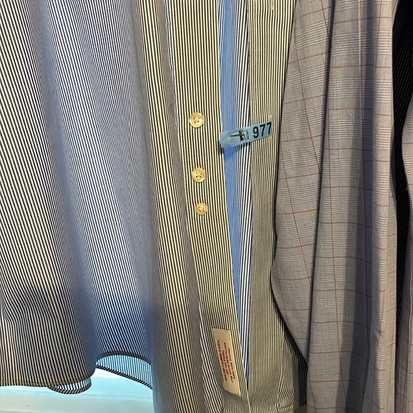 3 newly dry cleaned brooks brother button down dress shirts all fitted 16-36 - Picture 5 of 8
